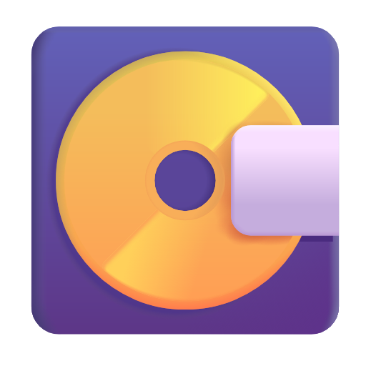computer disk as rendered by Microsoft 3D Fluent
