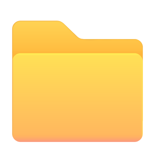 file folder as rendered by Microsoft 3D Fluent