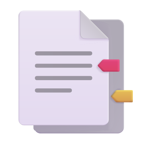 Pagemarker as rendered by Microsoft 3D Fluent