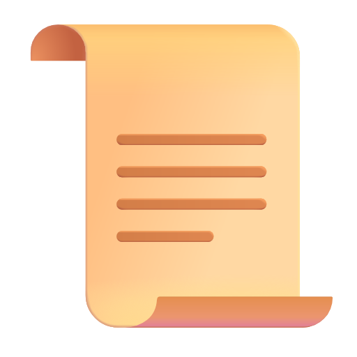 scroll as rendered by Microsoft 3D Fluent