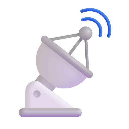 satellite antenna as rendered by Microsoft 3D Fluent
