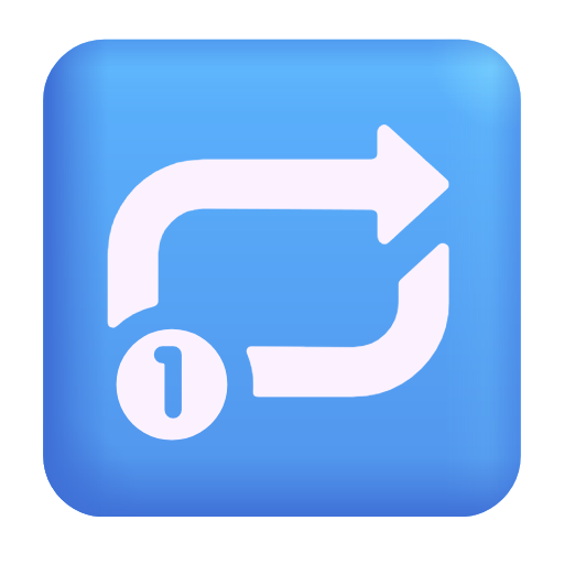 Repeat Single Button as drawn by Microsoft 3D Fluent in Fluent 16.0