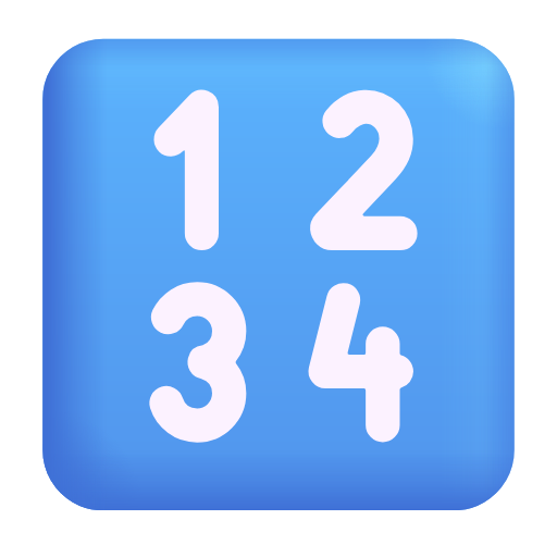 input numbers as rendered by Microsoft 3D Fluent