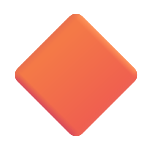large orange diamond as rendered by Microsoft 3D Fluent