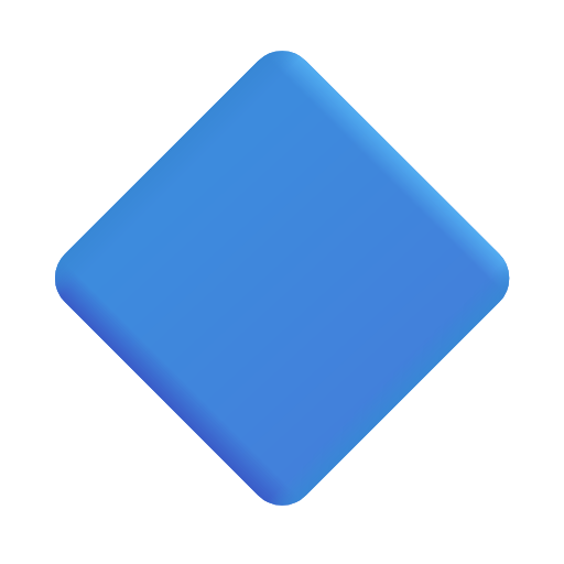 large blue diamond as rendered by Microsoft 3D Fluent