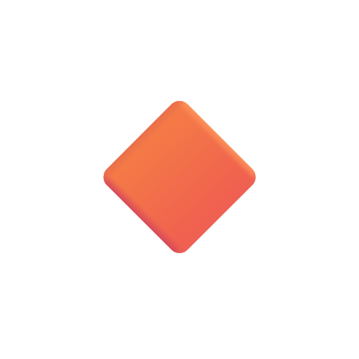 small orange diamond as rendered by Microsoft 3D Fluent