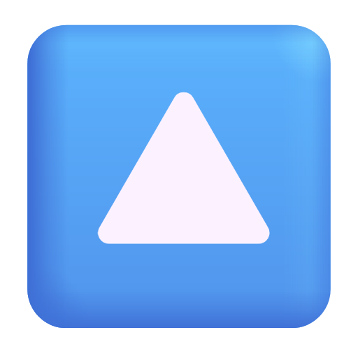 upwards button as rendered by Microsoft 3D Fluent