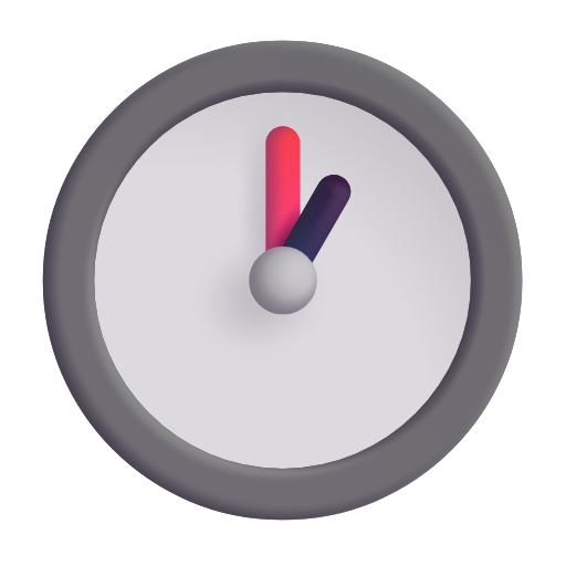 one o’clock as rendered by Microsoft 3D Fluent