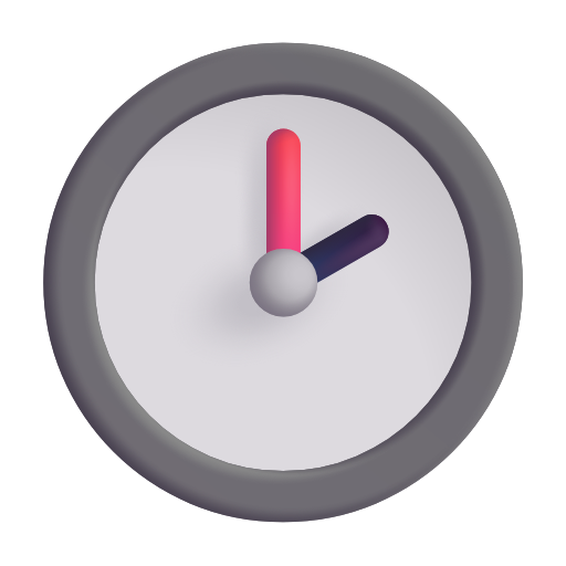 two o’clock as rendered by Microsoft 3D Fluent