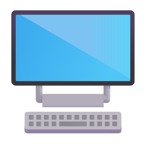 desktop computer as rendered by Microsoft 3D Fluent