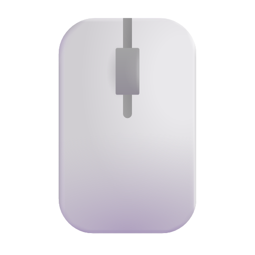 computer mouse as rendered by Microsoft 3D Fluent