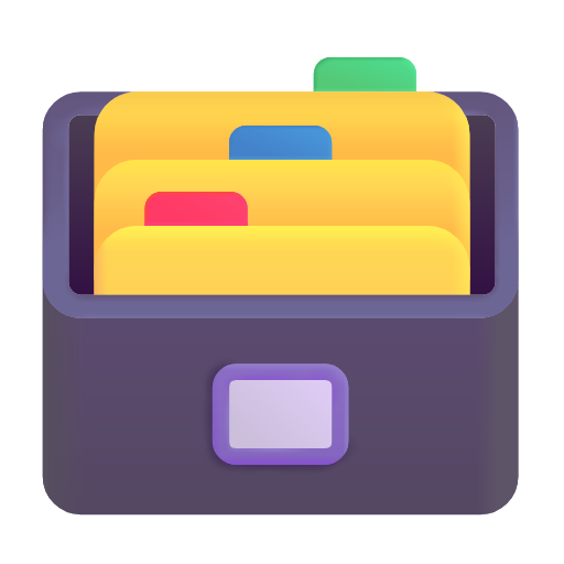 card file box as rendered by Microsoft 3D Fluent