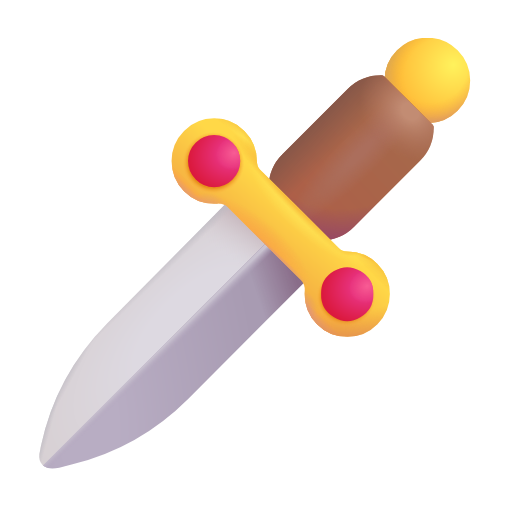 dagger as rendered by Microsoft 3D Fluent