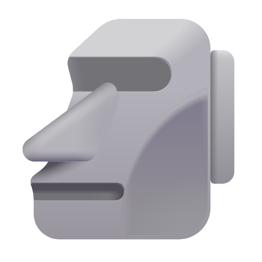 Moai as rendered by Microsoft 3D Fluent