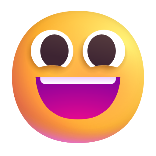 Grinning Face with Big Eyes, the design in this release