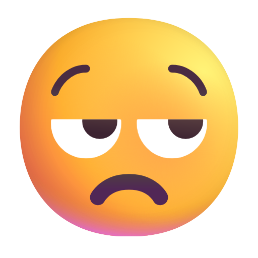 Unamused Face as drawn by Microsoft 3D Fluent in Fluent 16.0