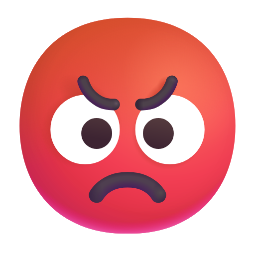 faccina accigliata as rendered by Microsoft 3D Fluent