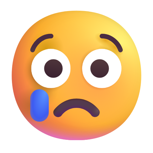 weinendes Gesicht as rendered by Microsoft 3D Fluent