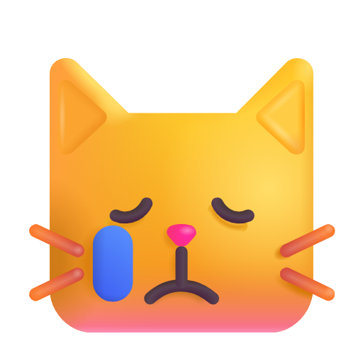 weinende Katze as rendered by Microsoft 3D Fluent