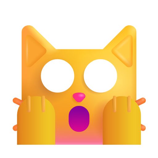 gatto esterrefatto as rendered by Microsoft 3D Fluent