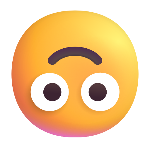 faccina sottosopra as rendered by Microsoft 3D Fluent
