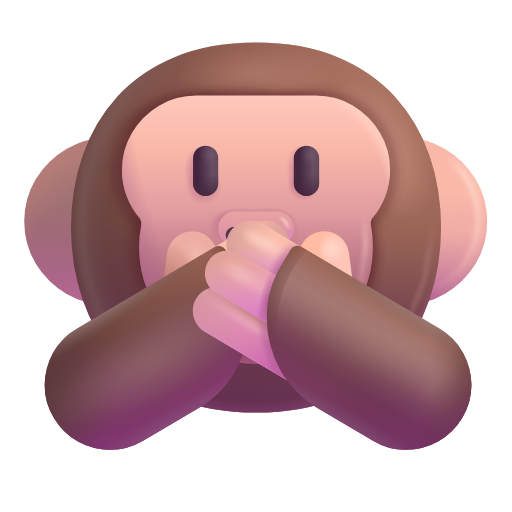 Speak-No-Evil Monkey as drawn by Microsoft 3D Fluent in Fluent 16.0