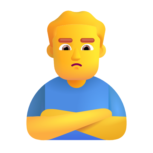 man pouting as rendered by Microsoft 3D Fluent