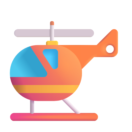 helicopter as rendered by Microsoft 3D Fluent