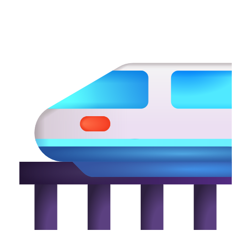 high-speed train as rendered by Microsoft 3D Fluent