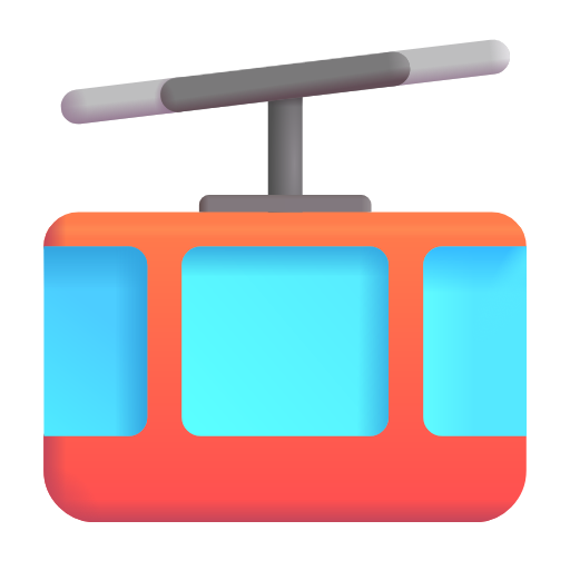 mountain cableway as rendered by Microsoft 3D Fluent