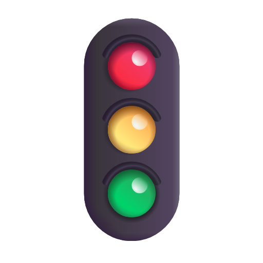 vertical traffic light as rendered by Microsoft 3D Fluent