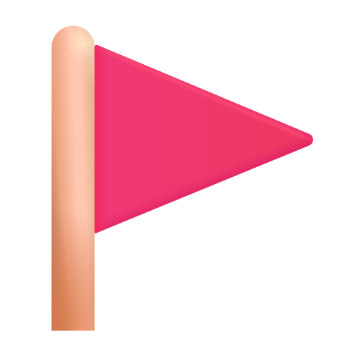 Triangular Flag as drawn by Microsoft 3D Fluent in Fluent 16.0