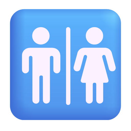 restroom as rendered by Microsoft 3D Fluent