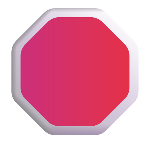 stop sign as rendered by Microsoft 3D Fluent
