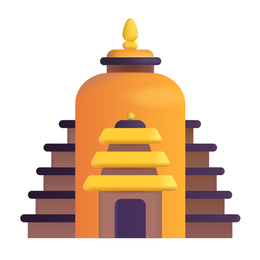 hindu temple as rendered by Microsoft 3D Fluent