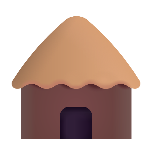 hut as rendered by Microsoft 3D Fluent