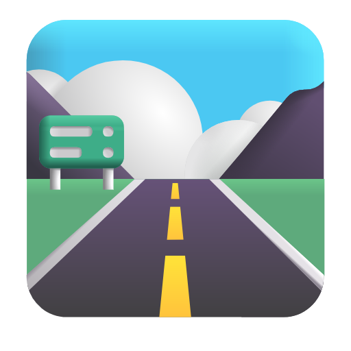 motorway as rendered by Microsoft 3D Fluent