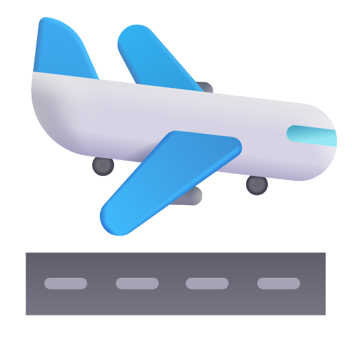 airplane arrival as rendered by Microsoft 3D Fluent