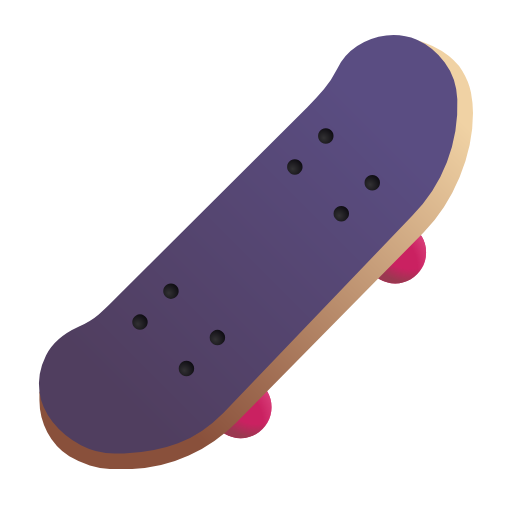 skateboard as rendered by Microsoft 3D Fluent