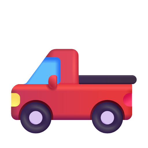 pickup truck as rendered by Microsoft 3D Fluent