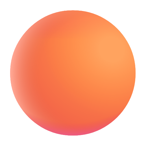 círculo naranja as rendered by Microsoft 3D Fluent