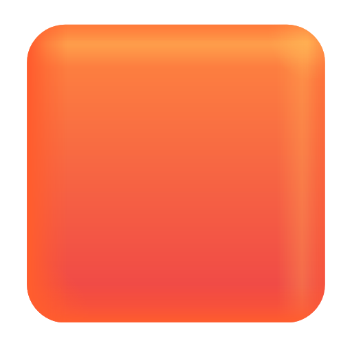 orange square as rendered by Microsoft 3D Fluent