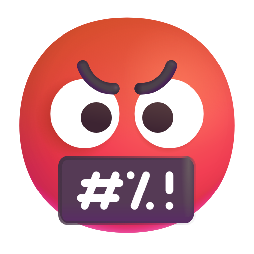 Face with Symbols on Mouth, the design in this release