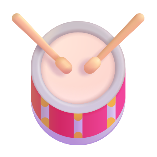 드럼 as rendered by Microsoft 3D Fluent