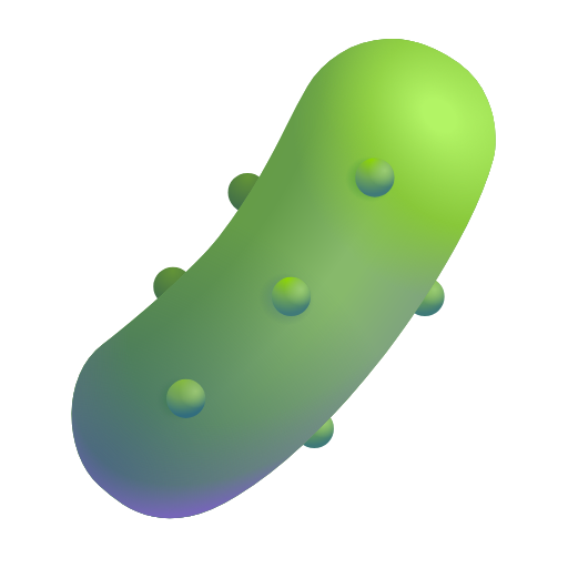 cucumber as rendered by Microsoft 3D Fluent