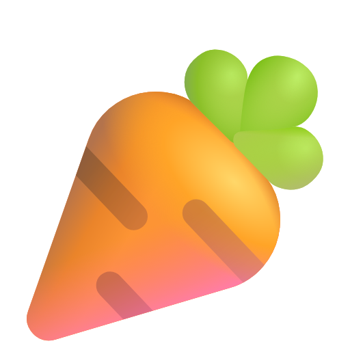 carota as rendered by Microsoft 3D Fluent