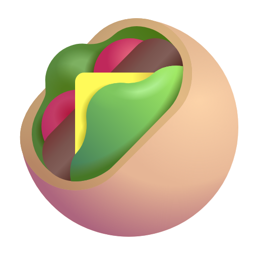 pita farcita as rendered by Microsoft 3D Fluent