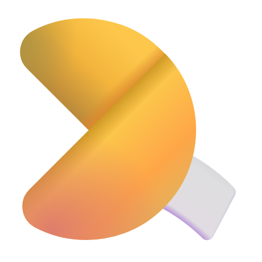 Glückskeks as rendered by Microsoft 3D Fluent