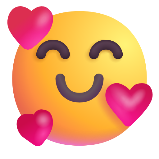 Smiling Face with Hearts, the design in this release