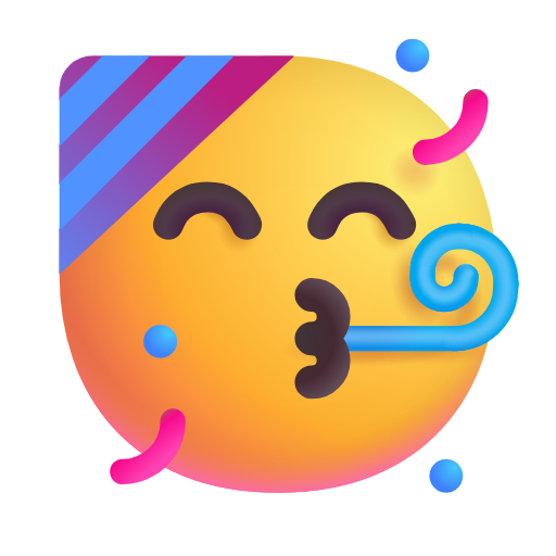 Partygesicht as rendered by Microsoft 3D Fluent